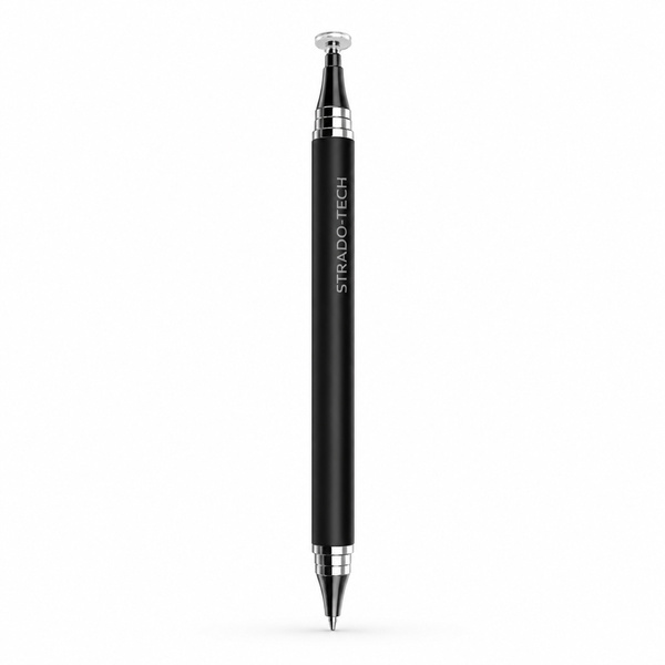 Precyzyjny rysik 2w1 z długopisem stylus pen do tabletu telefonu, czarny