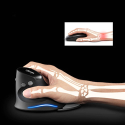 Myszka pionowa ergonomiczna do komputera bezprzewodowa Zelotes F17 2400DPI