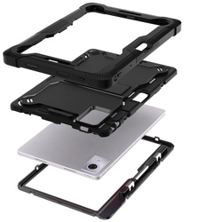 Etui pancerne do Lenovo Idea Tab Plus 12.1 2025 TB361FU TB361ZU, z podstawką, czarne