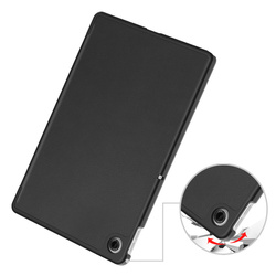 Etui Smart do Lenovo Tab 10.1 2025 z klapką / Lenovo Tab, czarne - ochronne z podstawką