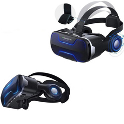 Okulary gogle 3D VR Shinecon G02ED do telefonu wbudowane słuchawki max 6 53