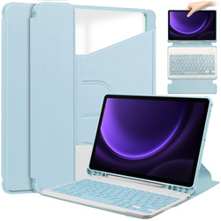 Etui 360 z klawiaturą do Samsung Galaxy Tab S9 / S10 FE 10.9 na Rysik / Samsung Galaxy Tab S10 - ochronne