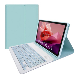 Etui do Lenovo Tab P12 TB-370, niebieskie - ochronne z podstawką, dostęp do portów i przycisków