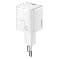 Ładowarka sieciowa szybka zasilacz Baseus Cube 20W USB-C - biała