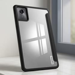 Etui Crystal case do Lenovo Tab M11 10.95 11 / 11 TB330, czarne - ochronne z podstawką