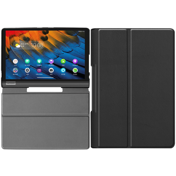 Etui Smart do Lenovo Yoga Tab YT z klapką / Smart Tab, czarne - ochronne z podstawką