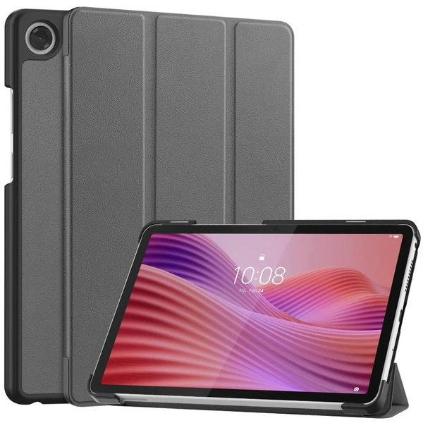 Etui Smart do Lenovo Tab One 8.7 2025 TB305FU TB305XU, ochronne z podstawką - szare