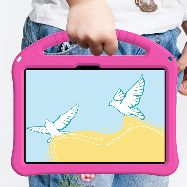 Etui FunColor do Xiaomi Pad 7 / Pad 7 Pro 11.2 pancerne / Xiaomi Pad 7 Pro, różowe - ochronne z podstawką