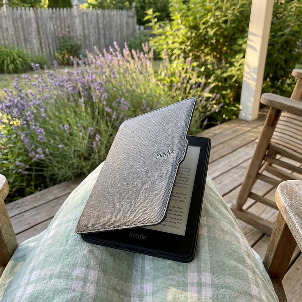 Etui do Kindle Paperwhite 1 2 3, czarne - ochronne z podstawką, dostęp do portów i przycisków