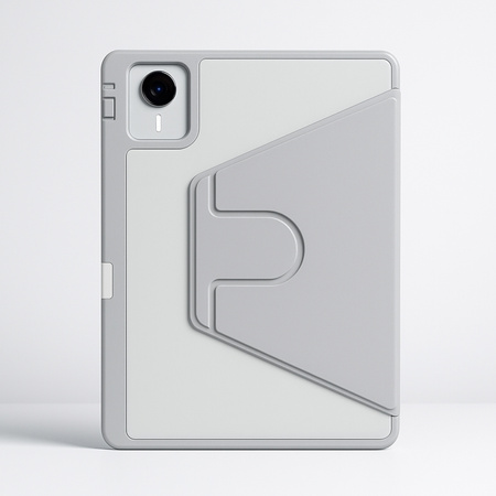 Etui OBROTOWE CLEAR do Lenovo Idea Tab 11" ZAFR0378PL TB336FU TB336ZU 2025, szare