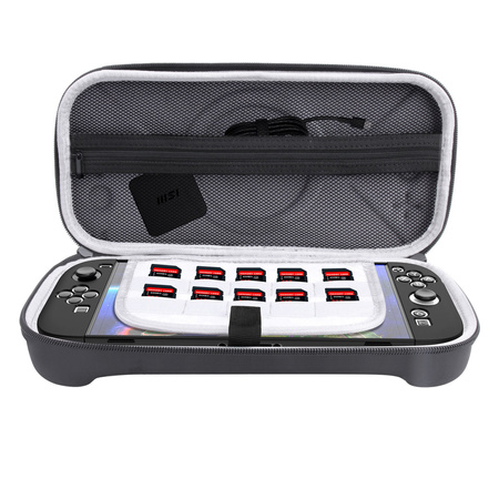 Torba etui do Nintendo Switch 2 2025 na karty kabel uchwyt wstrząsoodporna, czarna