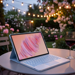 Etui z klawiaturą do Lenovo Tab Plus 11.5 - ochronne z podstawką, dostęp do portów i przycisków