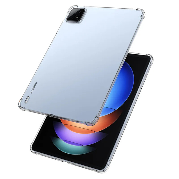 Etui Silikonowe do Xiaomi Pad 7 / Pad 7 Pro 11.2 / Xiaomi Pad 7 Pro, przezroczyste - ochronne z podstawką