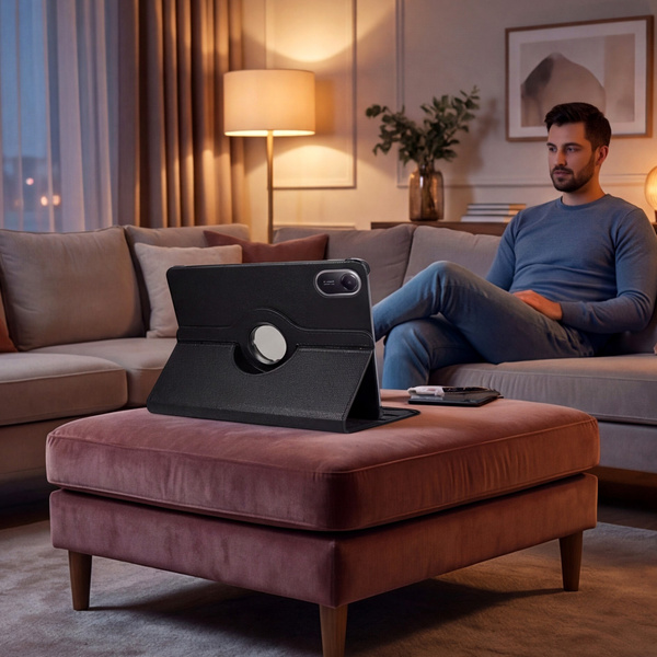 Etui obrotowe 360 do Redmi Pad 2 11 2025 - ochronne z podstawką, dostęp do portów i przycisków