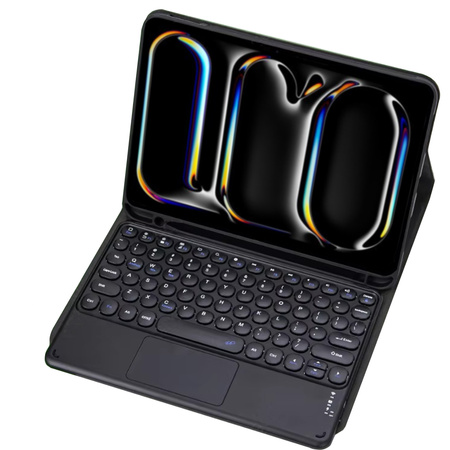 Bluetooth touchpad keyboard case for iPad Pro 13 Gen5 (Black)