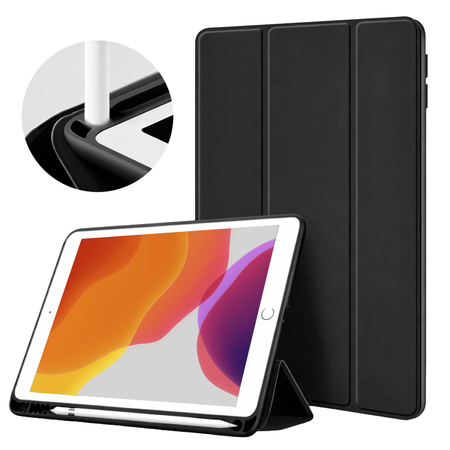 Etui Smart case do Apple iPad Mini 4 5 2015 / 2019 z klapką wake up sleep / Apple iPad Mini 4 / Apple iPad Mini 5, czarne - ochronne