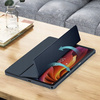Etui z klapką Clear do Lenovo Tab K11 Plus 11.45 / Lenovo K11 Plus, granatowe - ochronne z podstawką