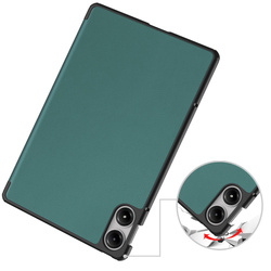 Etui Smart do Xiaomi Redmi Pad Pro 12.1 2024 z klapką / Redmi Pad Pro 12.1 2024, zielone - ochronne z podstawką