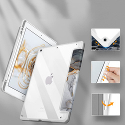 Etui Graficzne do Apple iPad 10.9 2022 Gen 10 / 11 2025 A16 Gen 11 z klapką, czarne - ochronne z podstawką