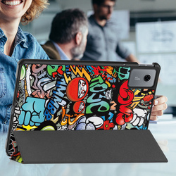 Etui Graficzne do Lenovo Idea Tab 11 z klapką - ochronne z podstawką
