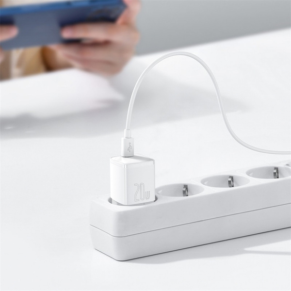 Ładowarka sieciowa Baseus Cube 20W USB-C - biała