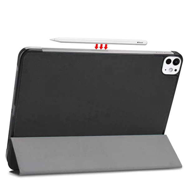 Etui Smart Case do iPad Pro 11 2024 Gen 5 A2836 A2837 A3006 / Gen. 5 A2836, czarne - ochronne