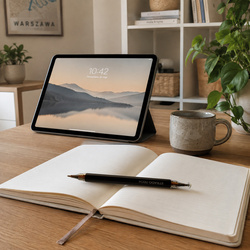 Precyzyjny rysik 2w1 z długopisem stylus pen do tabletu telefonu, czarny