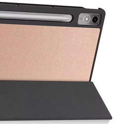 Etui Smart Case do Lenovo Tab P12 12.7 TB370 2023 / Tab P12 TB370, różowe - ochronne z podstawką