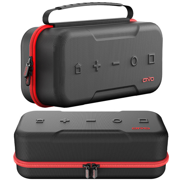 Etui podróżne walizka torba do Nintendo Switch 1, czerwone - ochronne z podstawką, dostęp do portów i przycisków