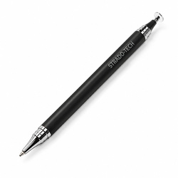 Precyzyjny rysik 2w1 z długopisem stylus pen do tabletu telefonu, czarny