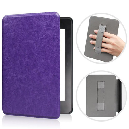 Etui Leather Handle Kindle Paperwhite 6/ Colorsoft/ Signature Edition - Purple