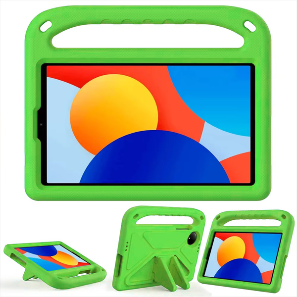 Etui pancerne FunColor do Xiaomi Redmi Pad SE 8.7 2024, zielone - ochronne z podstawką