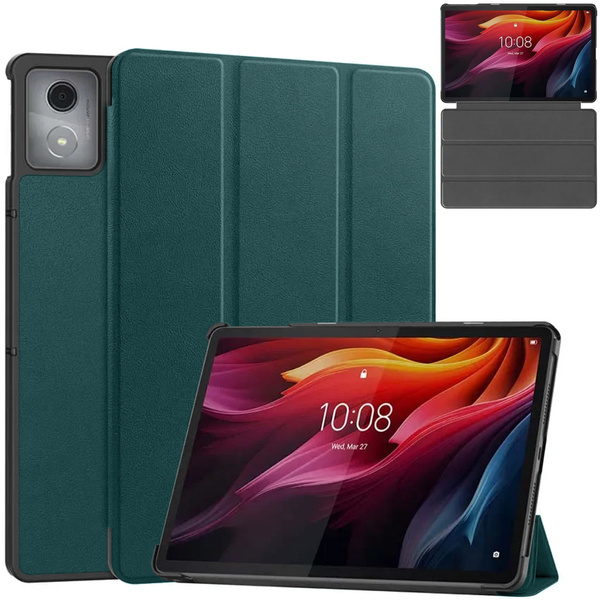 Etui Smart z klapką do Lenovo Tab K11 Plus 11.45 / Lenovo K11 Plus, zielone - ochronne z podstawką