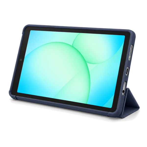 Etui Smart do Galaxy Tab A11 X135/X133 A9 SM-X115/SM-X110 z klapką - granatowe