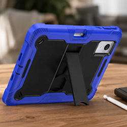 Etui pancerne do Lenovo Idea Tab Plus 12.1 2025 TB361FU TB361ZU, z podstawką, granatowe