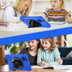 Etui pancerne Shockproof z uchwytem do Xiaomi Redmi Pad SE 8.7 2024 / Redmi Pad SE 8.7, niebieskie - ochronne