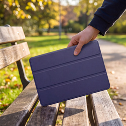 Etui Smart Pencil do Lenovo Idea Tab 11" z miejscem na rysik - granatowe