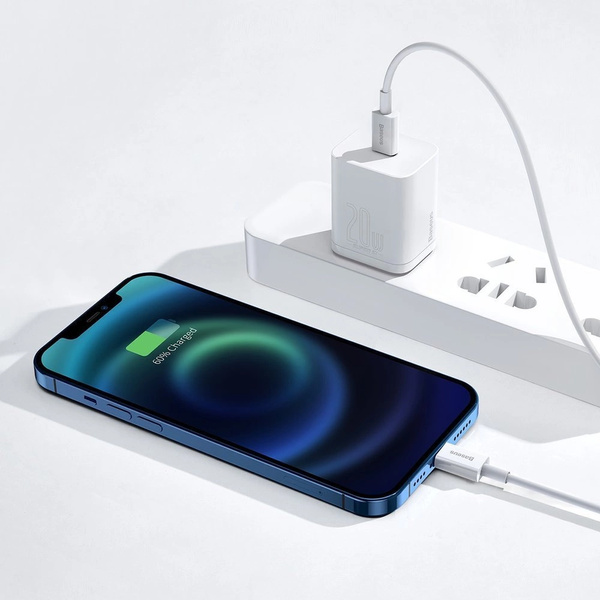Kabel Baseus Superior Series USB-C / Lightning PD 20W 1 m, biały