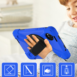 Etui pancerne Shockproof z uchwytem do Xiaomi Redmi Pad SE 8.7 2024 / Redmi Pad SE 8.7, niebieskie - ochronne
