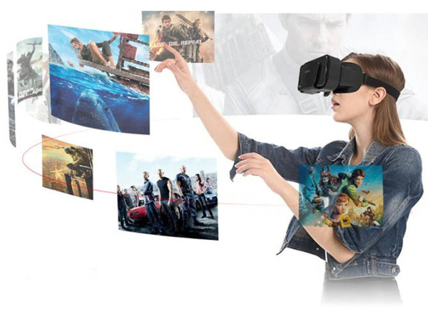 Okulary VR 3D do wirtualnej rzeczywistości gogle Shinecon G10 + GamePad - do smartfona