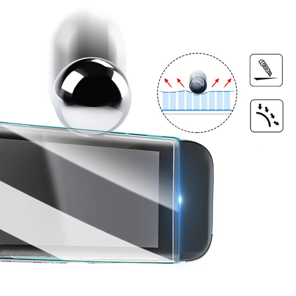 Szkło hartowane do Nintendo Switch 2 zestaw - ochrona ekranu 9H, pełne pokrycie, oleofobowe