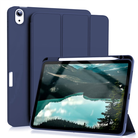 Etui Smart Pencil do Apple Pad 10 10.9 2022 / 11 A16 2025 , granatowe - ochronne, miejsce na rysik