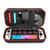 Etui podróżne walizka torba do Nintendo Switch 1, czerwone - ochronne z podstawką, dostęp do portów i przycisków