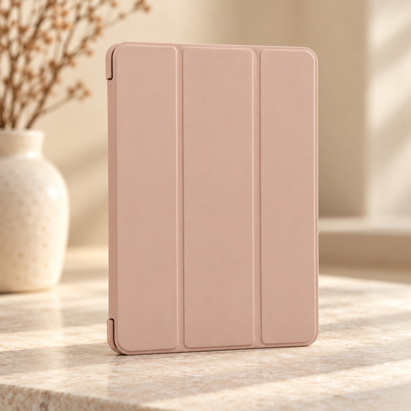 Etui Smart do Galaxy Tab A11 X135/X133 A9 SM-X115/SM-X110 z klapką - różowe