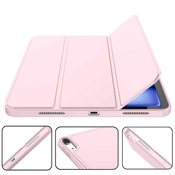 Etui Smart Pencil do iPad Air 11 M3 2025 Gen. 7 / M2 2024 Gen. 6, różowe - ochronne z podstawką