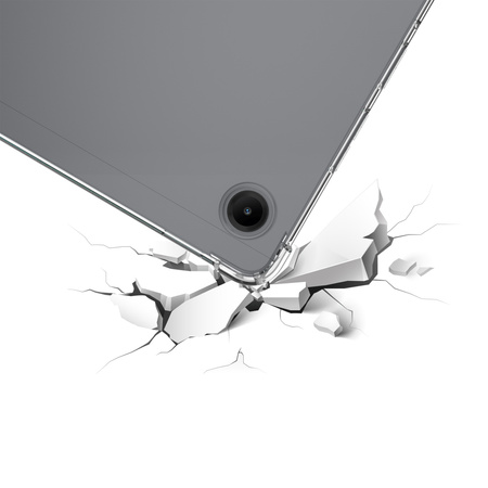 Etui do Galaxy Tab A11+ Plus 10.9 2025 A9+ Plus 2023 silikonowe plecki - ochronne z podstawką