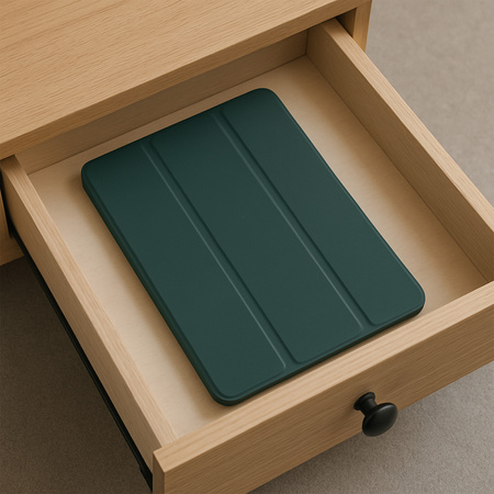 Etui pokrowiec Smart z magnetyczną klapką do Xiaomi Redmi Pad SE 8.7" 2024, zielone