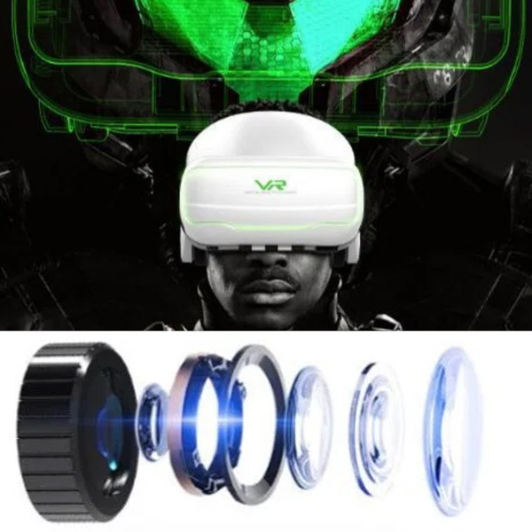 Okulary gogle VR 3D 360 Shinecon G02EF ze słuchawkami - do smartfona