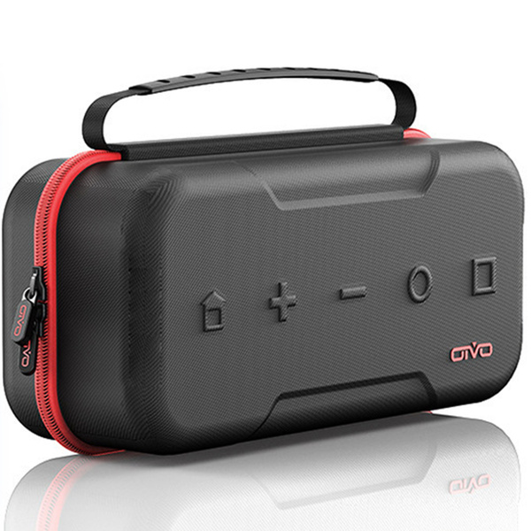 Etui podróżne walizka torba do Nintendo Switch 1, czerwone - ochronne z podstawką, dostęp do portów i przycisków