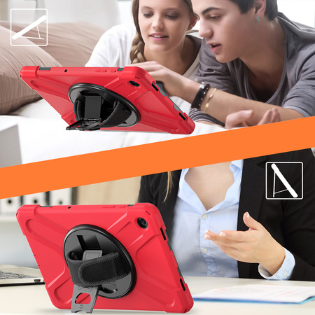 Etui Shockproof do Samsung Galaxy Tab A9 Plus 11 2023 X210 X215 X216, czerwone